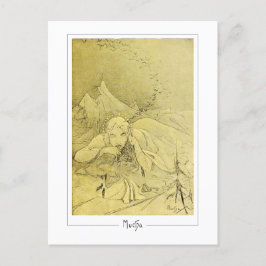 Cartão Postal Alphonse Mucha #372 - Cartão-postal de arte fino