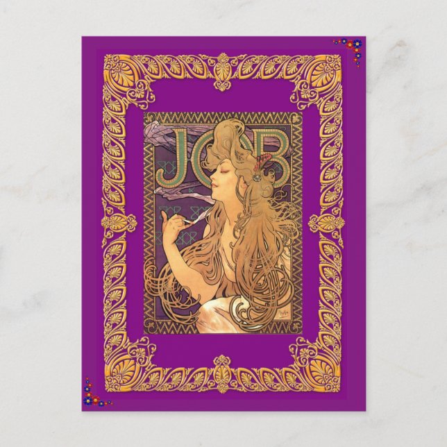 Cartão Postal Alphonse Mucha - Emprego (Frente)