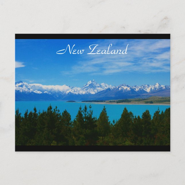 Cartão Postal alps do sul do nz (Frente)