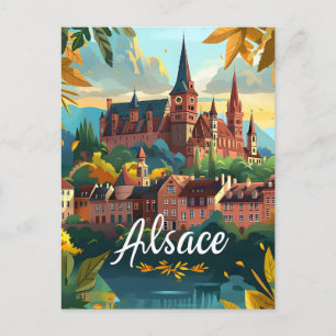 Cartão Postal Alsácia França