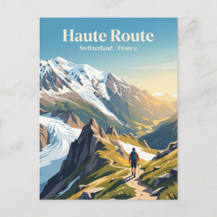 Cartão Postal Alta Rota Suíça / França