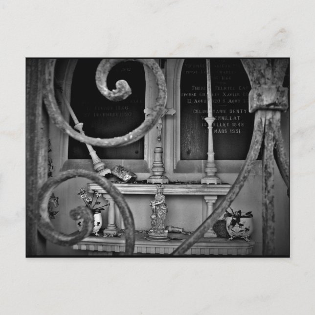 Cartão Postal altar encriptado do cemitério (Frente)