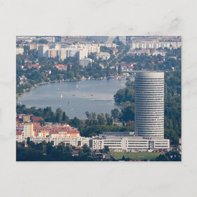 Cartão Postal Alte Donau, Floridotower (Frente)