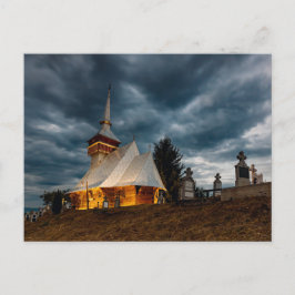 Cartão Postal Alte Holzkirche von Chiscau in Rumänien