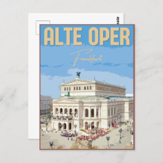 Cartão Postal Alte Oper Frankfurt Old Opera House alemanha