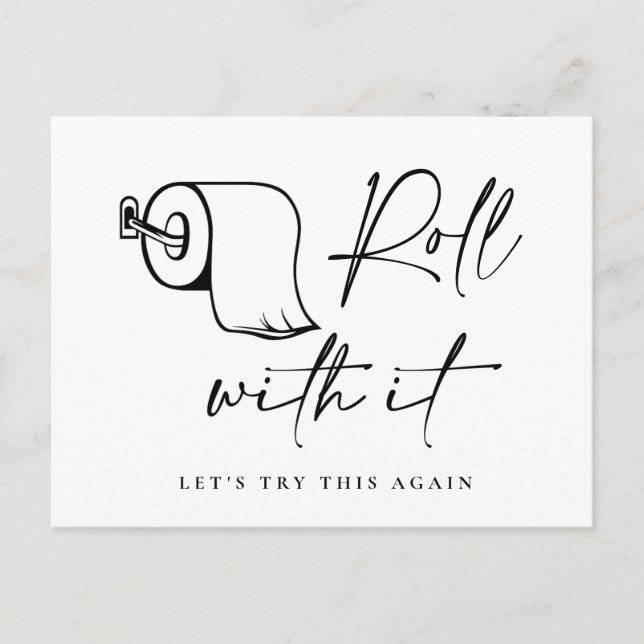 Cartão Postal Alteração da Data Adiada Cancelamento (Frente)