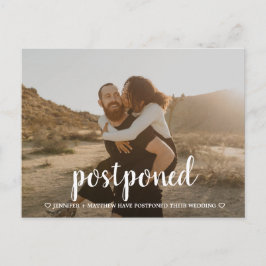 Cartão Postal Alteração da Data de Adiamento de Casamento de Scr