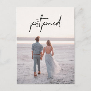 Cartão Postal Alteração de Data do Adiamento de Casamento de Fot