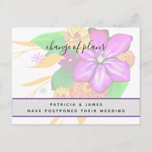 Cartão Postal Alteração Floral Elegante, Mágica e Negrito de 