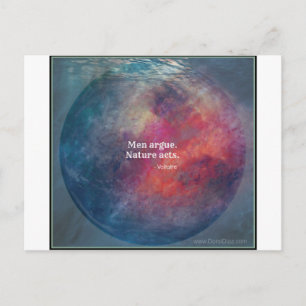 Cartão Postal Alterações climáticas: design de "Men Argue - N