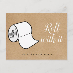 Cartão Postal Alterar a Data Adiada do Evento Cancelado Russo