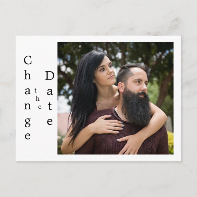 Cartão Postal Alterar a data Adicionar sua própria imagem (Frente)