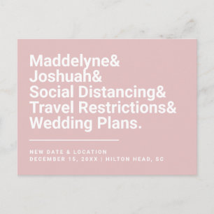 Cartão Postal Alterar a data moderna casamento entre Ampersand T