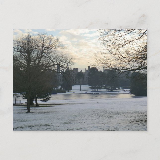 Cartão Postal Alton Towers in Snow (Frente)