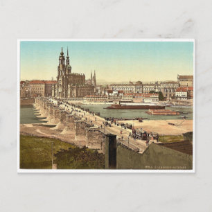 Cartão Postal Altstadt, Dresden, Saxónia, Alemanha, raros Fotoc