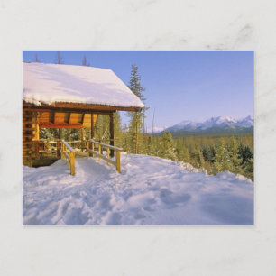 Cartão Postal aluguer de cabine USFS Schnauss no Inverno com vis