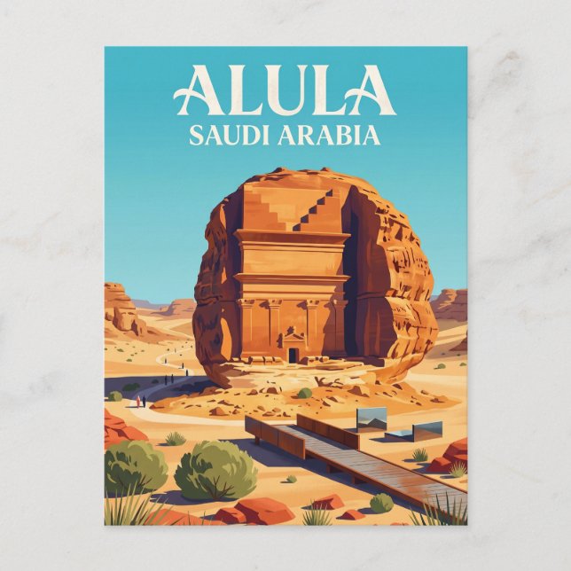 Cartão Postal AlUla Arábia Saudita (Frente)