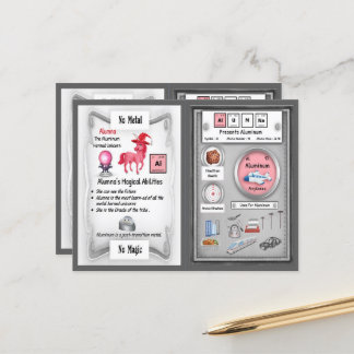 Cartão Postal Alumna - Placa de Jogo Unicorn Horn de Alumínio