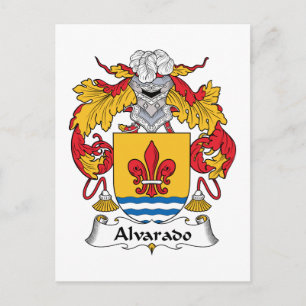 Cartão Postal Alvarado Family Crest