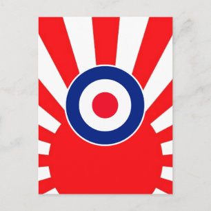 Cartão Postal Alvo MOD Roundel em Burst Japão