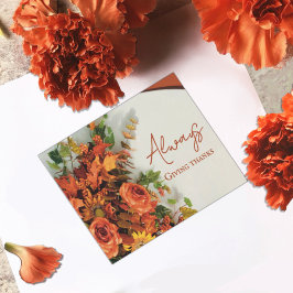 Cartão Postal Always Giving Thanks