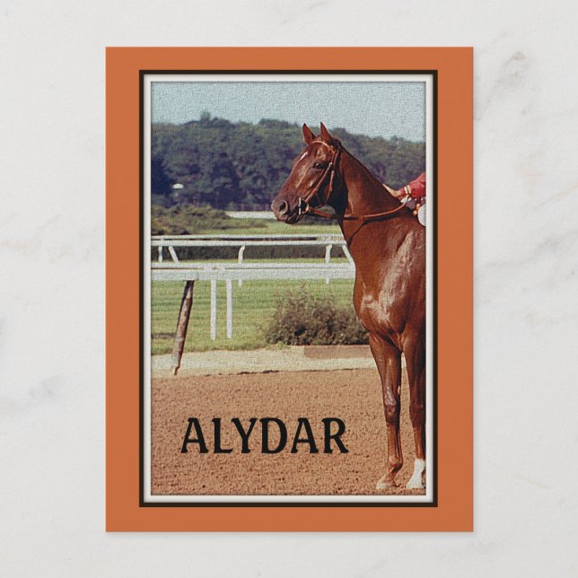 Cartão Postal Alydar Belmont Posta Parada 1978 (Frente)