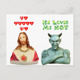 Cartão Postal Ama-me -- Ama-me não (o design original)