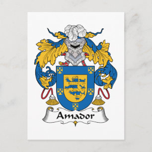 Cartão Postal Amador Family Crest