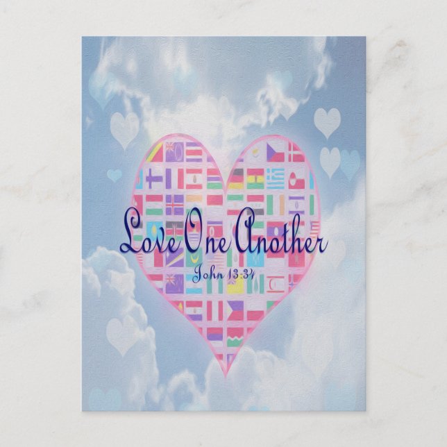 Cartão Postal Amai-vos uns aos outros (Frente)