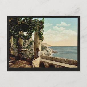 Cartão Postal Amalfi, do Capuccini, Nápoles, Itália clássico