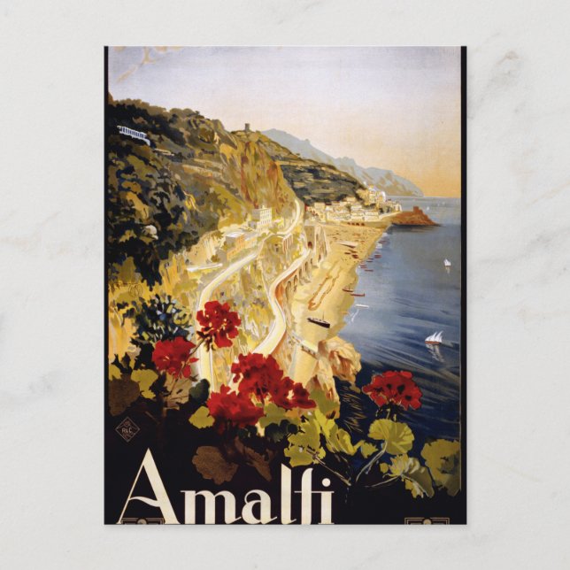 Cartão Postal Amalfi, Itália (Frente)