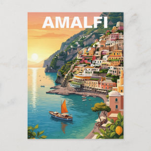 Cartão Postal Amalfi Itália