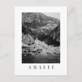 Cartão Postal Amalfi town postcard in black and white