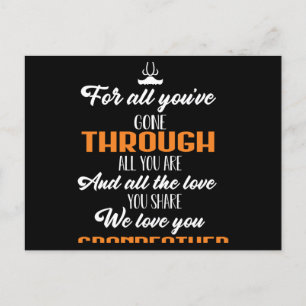 Cartão Postal Amamos Seu Avô