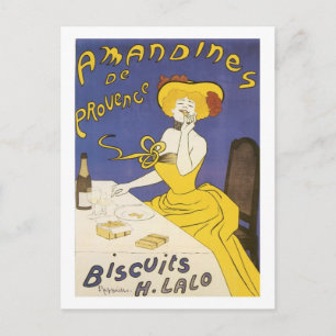 Cartão Postal Amandines de Provence Biscoitos H. Anúncio Lalo V