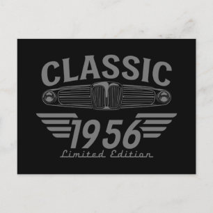 Cartão Postal Amante de Carros Antigos 1956 Feito em 1956 70º An