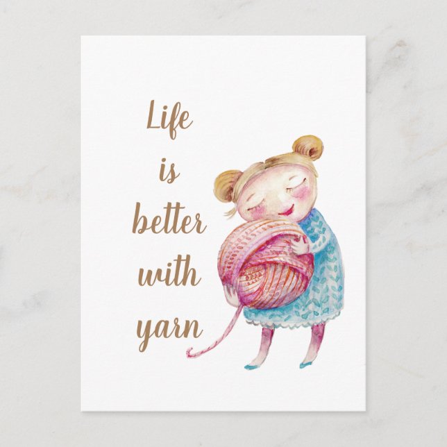 Cartão Postal Amante de Fio Doce (Frente)