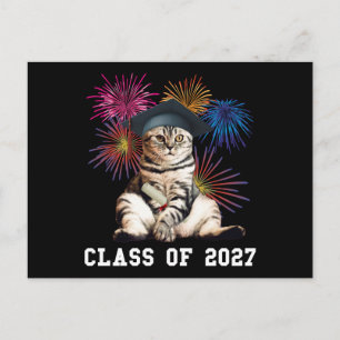 Cartão Postal Amante de Gatos da Turma de 2027