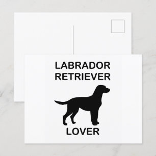 Cartão Postal amante de laboratório negro