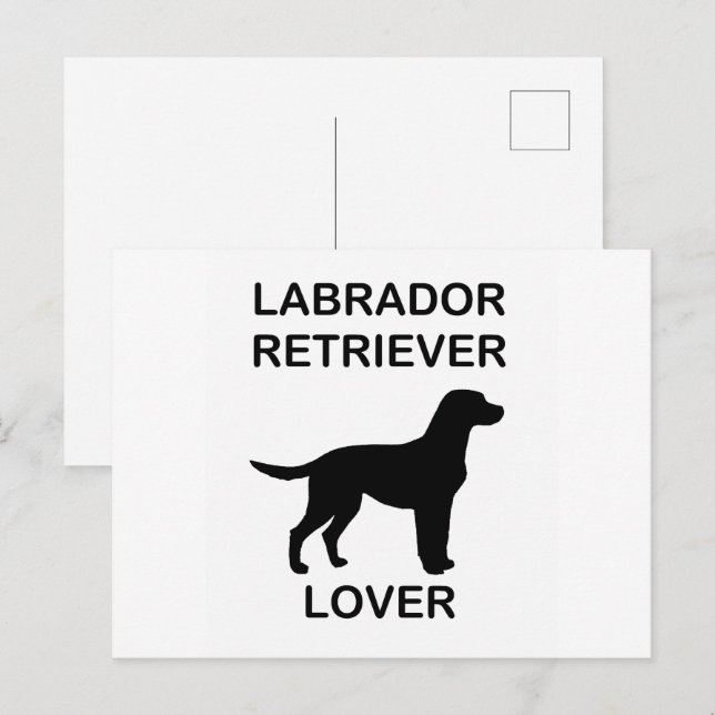 Cartão Postal amante de laboratório negro (Frente/Verso)