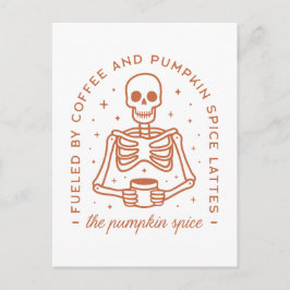 Cartão Postal Amante de latão de especiarias de abóbora