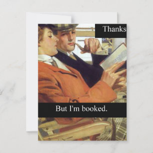 Cartão Postal Amante de Livros Leitor Obrigada Mas Estou Ocupada