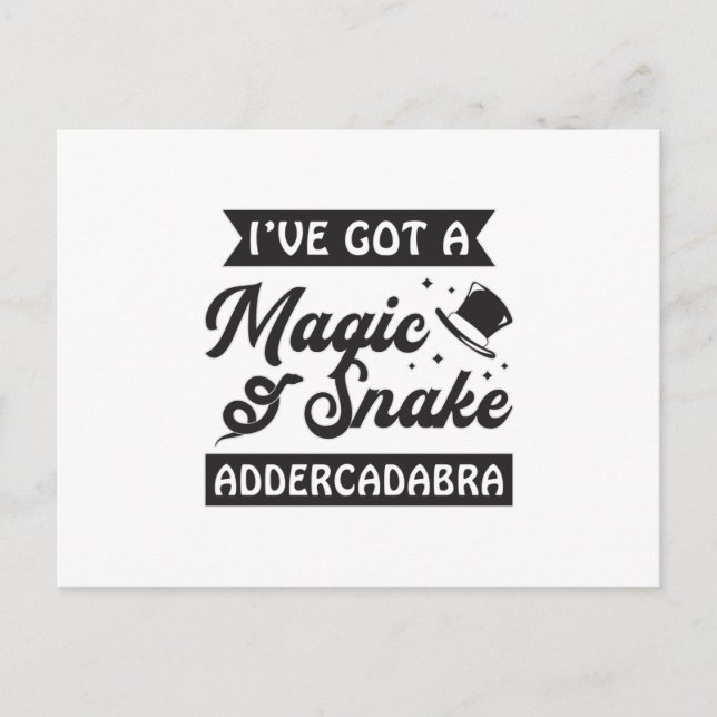 Cartão Postal Amante de os animais-cobra Rótulo Sintonizadores C (Frente)