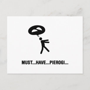 Cartão Postal Amante de Pierogi