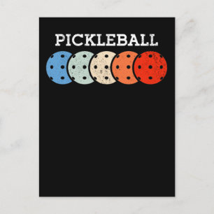 Cartão Postal Amante do Esporte Jogador de Pickleball