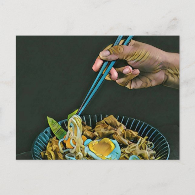 Cartão Postal Amantes da Comida Japonesa (Frente)