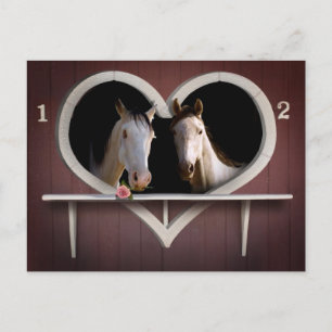 Cartão Postal Amantes de Cavalo