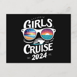 Cartão Postal Amantes de Férias Girls Cruise Trip 2024