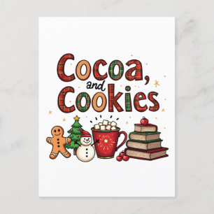 Cartão Postal Amantes de Natal de Cacau e Biscoitos