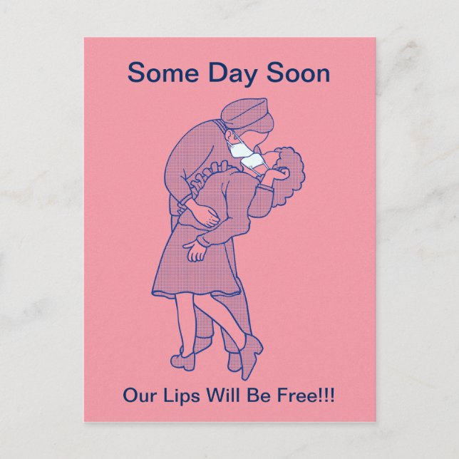 Cartão Postal Amantes Mascarados (Frente)